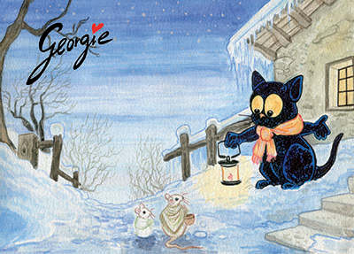 Georgie en hiver
